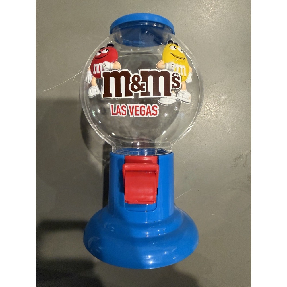 M&M's World Las Vegas Plastic Candy Dispenser Blue Red Yellow 2019